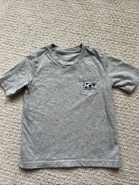 Vineyard Vines Gray Pocket Tee with Whale Logo